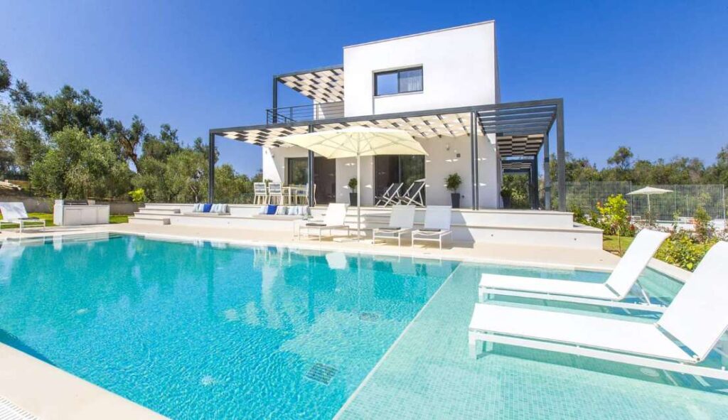 almyra villas chalikounas corfu pool